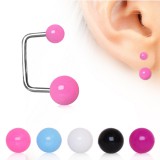 Piercing oreille original 20 - En U acrylique