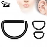 Piercing septum ou hélix 69 - PVD noir