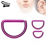 Piercing septum ou hélix 72 - PVD lilas