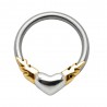 Piercing micro-bcr 36 - Coeur flammes