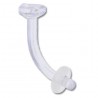 Piercing retainer discret banane 1.6mm