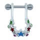 Piercing hélix 02 - étoiles colorées