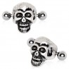 Piercing hélix 158 - Crâne gris