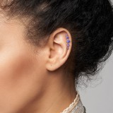 Piercing hélix 133 - Opalite cinq perles
