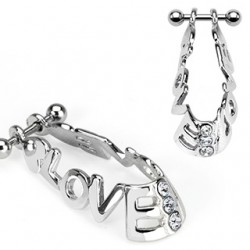 Piercing hélix 50 - Bouclier love