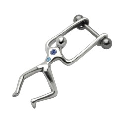Piercing hélix 40 - Homme qui grimpe