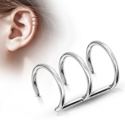 Faux Piercing oreille 02 - Triple anneau