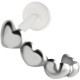 Piercing tragus micro-labret 03 - Coeurs