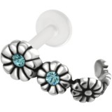 Piercing tragus micro-labret 05 - Fleurs