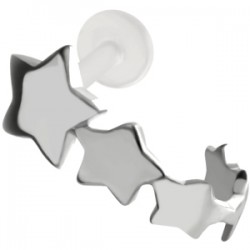 Piercing tragus micro-labret 06 - étoiles
