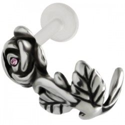 Piercing tragus micro-labret 08 - Rose