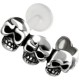 Piercing tragus micro-labret 09 - Crânes