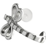 Piercing tragus micro-labret 10 - Libellule
