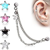 Chaine pour oreille 18 - étoile