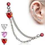 Chaine pour oreille 19 - Coeur