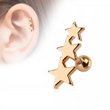 Cartilage hélix, tragus 51 - PVD étoiles