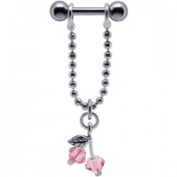Piercing hélix 24 - Cerise rose