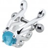 Piercing hélix 26 - Angel bleu-clair
