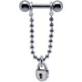 Piercing hélix 48 - Chainette serrure