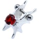 Piercing hélix 59 - Zircone rouge