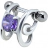 Piercing hélix 75 - Zircone violet
