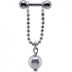 Piercing hélix 107 - Chainette perle