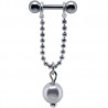 Piercing hélix 107 - Chainette perle