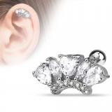 Cartilage hélix, tragus 299 - Zircones
