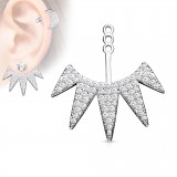 Jacket oreille 24 - Cinq pointes multistrass