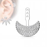 Jacket oreille 23 - Demi-lune multistrass