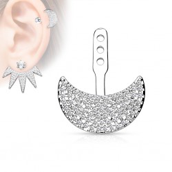 Jacket oreille 23 - Demi-lune multistrass