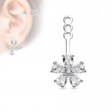 Jacket oreille 10 - Fleur transparente