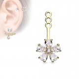 Jacket oreille 10 - Fleur transparente