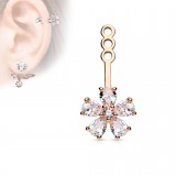 Jacket oreille 10 - Fleur transparente