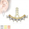 Jacket oreille 37 - Multiples cristaux ronds