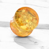 Plug acrylique courbe ambre (Artificielle)