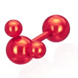 Cartilage hélix, tragus 112 - Mickey rouge