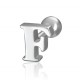 Piercing barbell 1.2mm initiale F