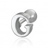 Piercing barbell 1.2mm initiale G
