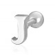 Piercing barbell 1.2mm initiale J