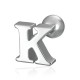 Piercing barbell 1.2mm initiale K