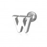 Piercing barbell 1.2mm initiale W
