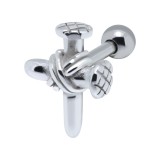 Cartilage hélix, tragus 340 - Croix en clous