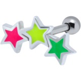 Cartilage hélix, tragus 146 - Trois étoiles