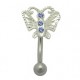 Piercing arcade argent 11 - Papillon