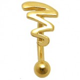 Piercing arcade plaqué-or 03 - Twist