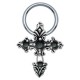Piercing anneau 1,6mm 117 - Croix médiévale A
