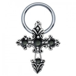 Piercing anneau 1,6mm 117 - Croix médiévale A