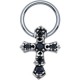 Piercing anneau 1,6mm 118 - Croix médiévale B