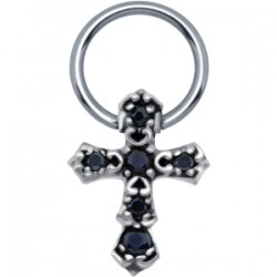 Piercing anneau 1,6mm 118 - Croix médiévale B